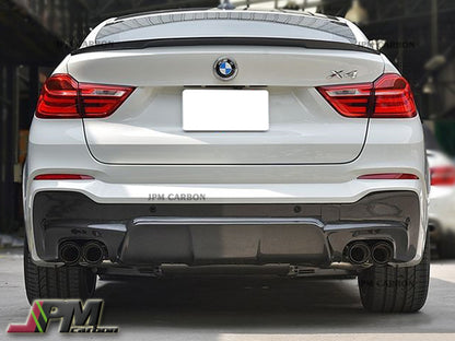 3D Style Carbon Fiber Rear Diffuser Fits For 2014-2017 BMW F26 X4 M-Sport Only