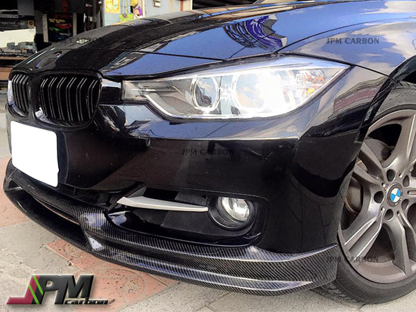 3D Style Carbon Fiber Front Bumper Add-on Lip Fits For 2012-2014