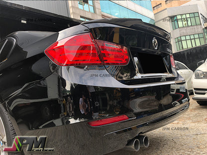 M4 Style Carbon Fiber Trunk Spoiler Fits For 2012-2018 BMW F30 3-Series Sedan Only