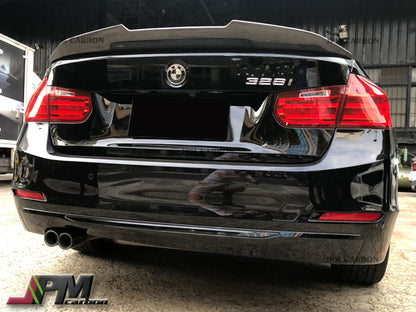 PSM Style Carbon Fiber Trunk Spoiler Fits For 2012-2018 BMW F30 3-Series Sedan Only