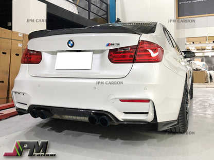 PR Style Carbon Fiber Trunk Spoiler Fits For 2012-2018 BMW F30 3-Series Sedan Only