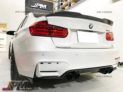 PR Style Carbon Fiber Trunk Spoiler Fits For 2012-2018 BMW F30 3-Series Sedan Only