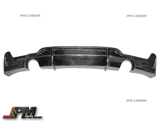 R Style Carbon Fiber Rear Diffuser (For Dual Exhaust Tips) Fits For 2014-2020 BMW F32 F33 F36 M-Sport Only