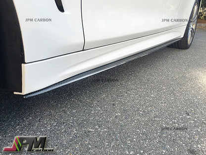 Performance Style Carbon Fiber Side Skirt Add-on Lips Fits For 2012-2018 BMW F30 F31 with M-Sport Package Only