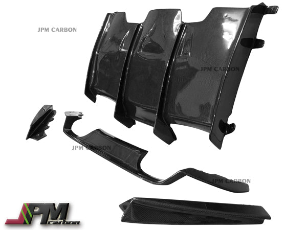 PSM Style Carbon Fiber Rear Diffuser (4pcs) Fits For 2014-2020 BMW F80 M3 & F82 M4 Only