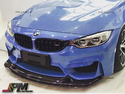 E2 Style Carbon Fiber Front Bumper Add-on Lip Fits For 2015-2020 BMW F80 M3 / F82 M4 Only