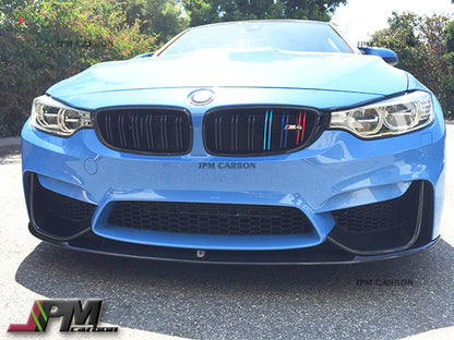 Performance Style Carbon Fiber Front Bumper Add-on Lip Fits For 2015-2020 BMW F80 M3 / F82 M4 Only