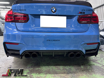 Carbon Fiber Rear Bumper Trim Covers Fits For 2014-2020 BMW F80 M3 & F82 M4 Only