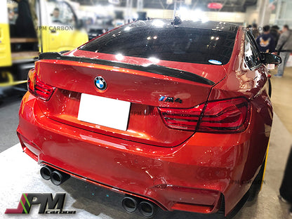 PR Style Carbon Fiber Trunk Spoiler Fits For 2015-2020 BMW F82 M4 Only