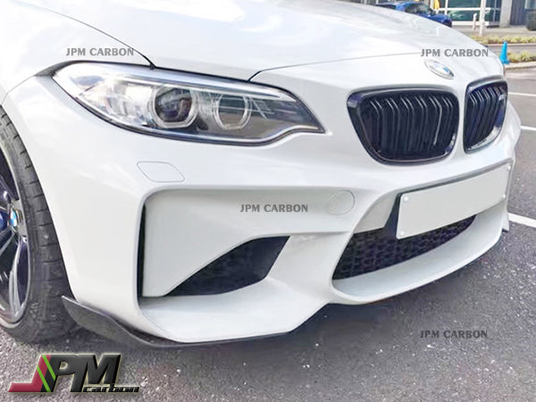 Performance Style Carbon Fiber Front Add-on Splitter Lips Fits For 2015-2021 BMW F87 M2 Only