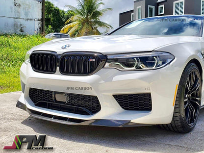 RK Style Carbon Fiber Front Bumper Add-on Lip Fits For 2018-2020 BMW F90 M5 Only