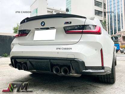 M4 Style Carbon Fiber Trunk Spoiler Fits For 2019-2023 BMW G20 G28 3-Series Sedan & G80 M3 Only