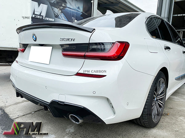 Performance 2 Style Carbon Fiber Trunk Spoiler Fits For 2019-2023 BMW G20 G28 3-Series Sedan & G80 M3 Only