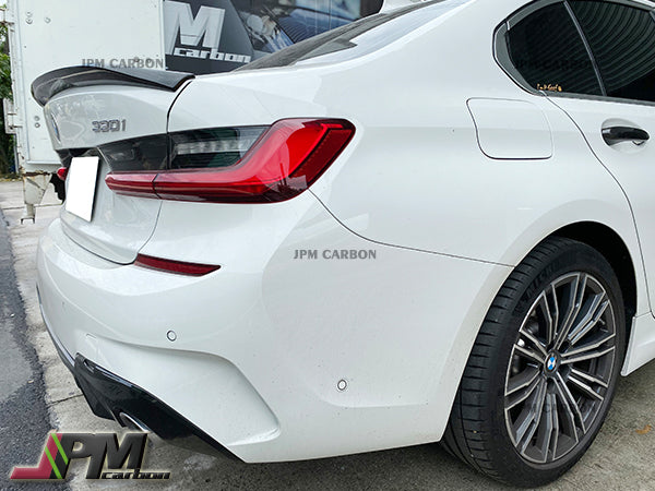 Performance 2 Style Carbon Fiber Trunk Spoiler Fits For 2019-2023 BMW G20 G28 3-Series Sedan & G80 M3 Only