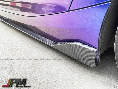 AC Style Carbon Fiber Side Skirt Lips Fits For 2019-2024 BMW G29 Z4 with M-Sport Package Only