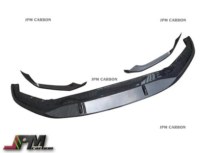 Performance Style Carbon Fiber Front Add-on Lips (3pcs) Fits For 2021-2023 G30 G31 LCI 5-Series w/ M Sport Package Only