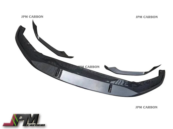 Performance Style Carbon Fiber Front Add-on Lips (3pcs) Fits For 2021-2023 G30 G31 LCI 5-Series w/ M Sport Package Only