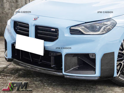 M Performance Style Carbon Fiber Front Bumper Add-on Lip Fits For 2022-2024 BMW G87 M2 Only