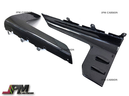 M Performance Style Carbon Fiber Side Skirt Add-on Lips Fits For 2022-2024 BMW G87 M2 Only