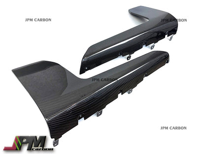 M Performance Style Carbon Fiber Side Skirt Add-on Lips Fits For 2022-2024 BMW G87 M2 Only