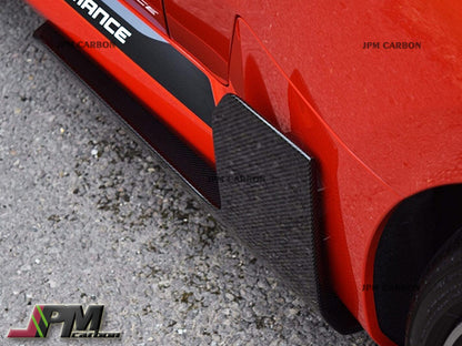 M Performance Style Carbon Fiber Side Skirt Add-on Lips Fits For 2022-2024 BMW G87 M2 Only