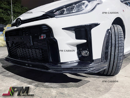 TRD Style Carbon Fiber Front Bumper Add-on Lip Fits For 2020-2024 Toyota GR Yaris Only