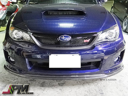 CS Style Carbon Fiber Front Bumper Add-on Lip Fits For 2011-2014 Subaru WRX STI GVF Only