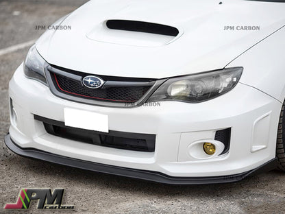 VR Style Carbon Fiber Front Bumper Add-on Lip Fits For 2011-2014 Subaru WRX STI GVF Only