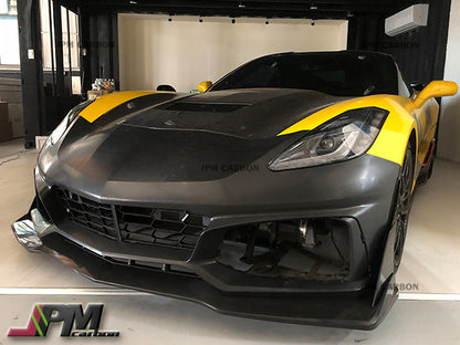 ZR1 Style Front Bumper Kit For 2014-2019 Chevrolet Corvette C7 Only