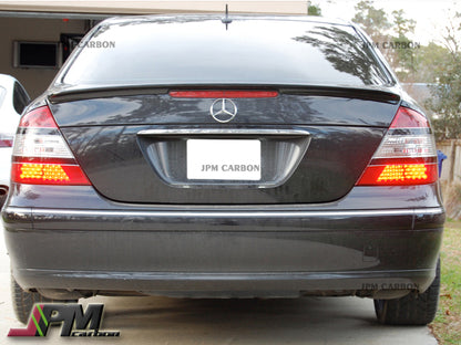 Mercedes-Benz W211 E-Class Sedan 2003-2009 Carbon Fiber AMG Style Trunk Spoiler