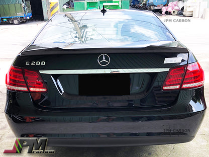 Mercedes-Benz W212 E-Class Sedan 2010-2016 Carbon Fiber D Style Trunk Spoiler