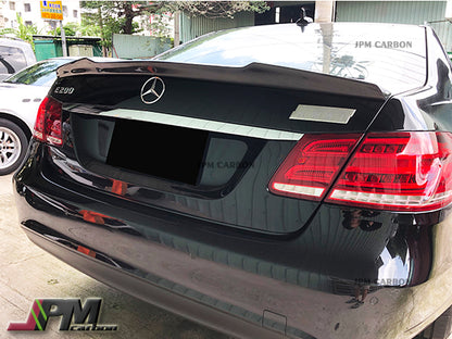 Mercedes-Benz W212 E-Class Sedan 2010-2016 Carbon Fiber D Style Trunk Spoiler