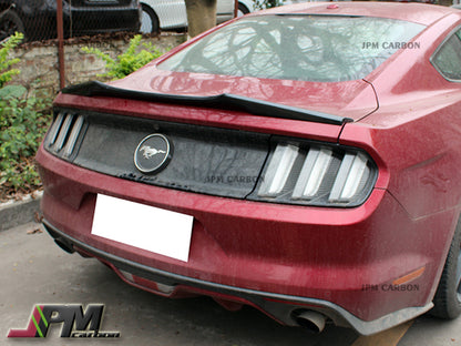 A Style Carbon Fiber Trunk Spoiler Fits For 2015-2021 Ford Mustang Only