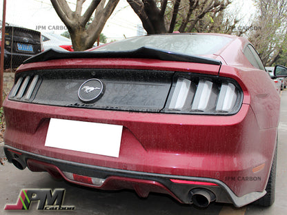 A Style Carbon Fiber Trunk Spoiler Fits For 2015-2021 Ford Mustang Only