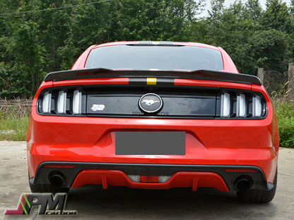 B Style Carbon Fiber Trunk Spoiler Fits For 2015-2021 Ford Mustang Only