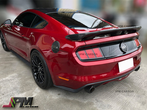 CJ Style Carbon Fiber Trunk Spoiler Fits For 2015-2021 Ford Mustang Only