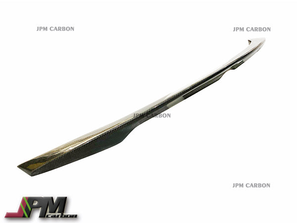 JDM Style Carbon Fiber Trunk Spoiler Wing Fits 2017-2022 Infiniti Q60 Q60S Coupe