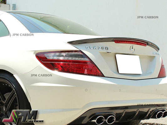 AMG Style Carbon Fiber Trunk Spoiler For 2011-2016 Mercedes-Benz R172 SLK-Class Only