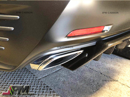 AG Style Carbon Fiber Add-on Rear Diffuser Fits For 2015-2018 Lexus RC with F-Sport Package Only