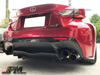 AG Style Carbon Fiber Add-on Rear Diffuser Fits For 2015-2018 Lexus RC-F Only