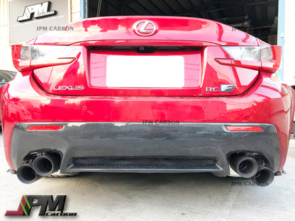 OEM Style Carbon Fiber Rear Diffuser Fits For 2015-2018 Lexus RC-F Only