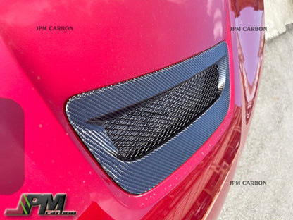 OEM Style Carbon Fiber Replacement Engine Hood Vent Cover Fits For 2015-2020 Lexus RC-F Only