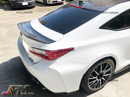 VR Style Carbon Fiber Trunk Spoiler Wing Fits For 2015-2018 Lexus RC-F Only