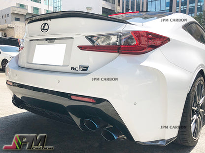 VR Style Carbon Fiber Trunk Spoiler Wing Fits For 2015-2018 Lexus RC-F Only