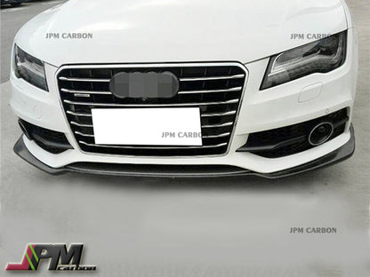 DP Style Carbon Fiber Front Lip Fits For 2012-2014 Audi A7 C7 S-Line and S7 Only