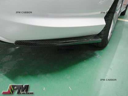 Mercedes-Benz W204 Facelift C300 C350 C63 Sedan/Coupe 2012-2014 Carbon Fiber Rear Add-on Splitter Lips