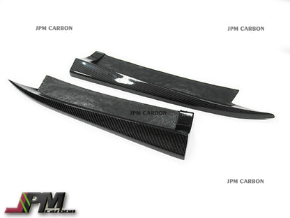 Mercedes-Benz W204 Pre-facelift C300 C350 C63 Sedan 2008-2011 Carbon Fiber Rear Add-on Splitter Lips