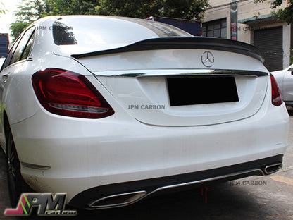 Mercedes-Benz W205 C-Class Sedan 2015-2020 Carbon Fiber PSM Style Trunk Spoiler