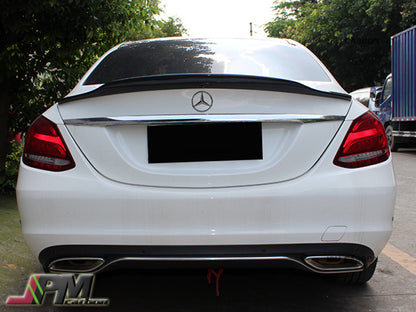 Mercedes-Benz W205 C-Class Sedan 2015-2020 Carbon Fiber PSM Style Trunk Spoiler