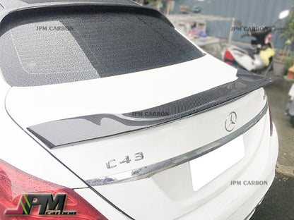 Mercedes-Benz W205 C-Class Sedan 2015-2020 Carbon Fiber R Style Trunk Spoiler